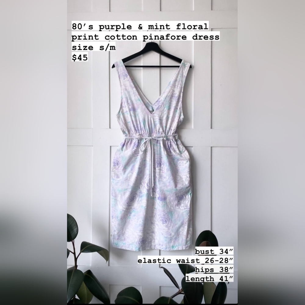 VINTAGE 80s Pinafore Dress